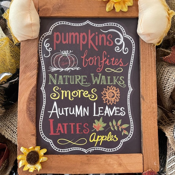 SCARECROW WREATH - RUSTIC FALL AUTUMN wreath - Picture 8 of 8